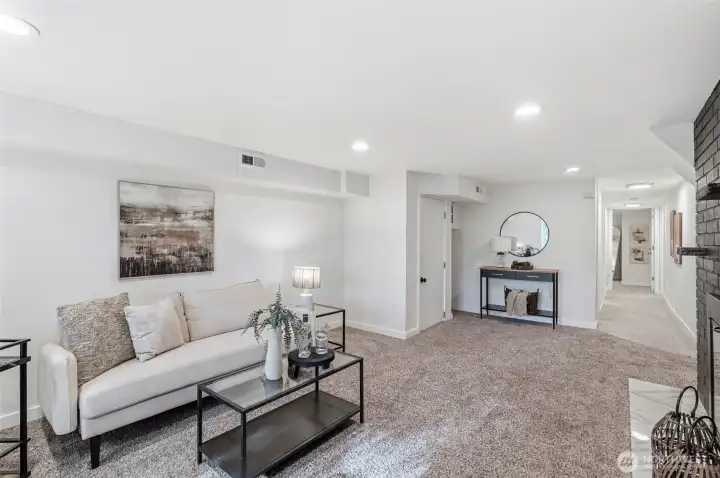 The layout of this home is spacious and highly functional.