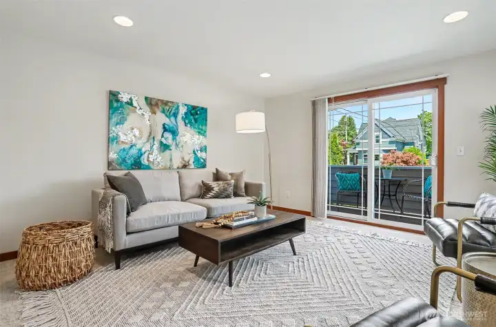 So much space - a separate family room on the main!