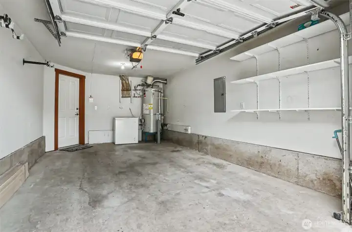 Single car garage and additional storage space for your gear.