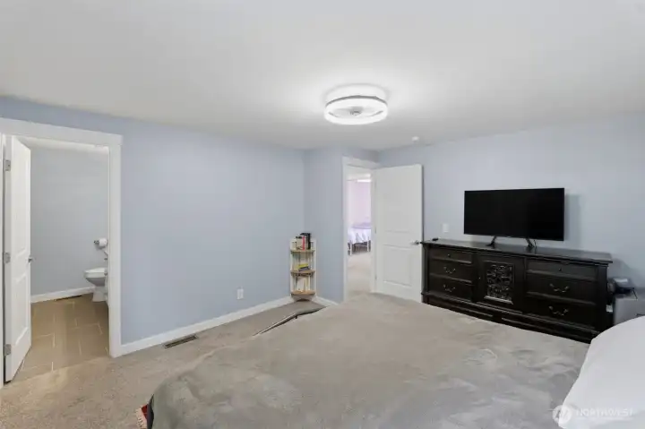 Primary bedroom with private bath