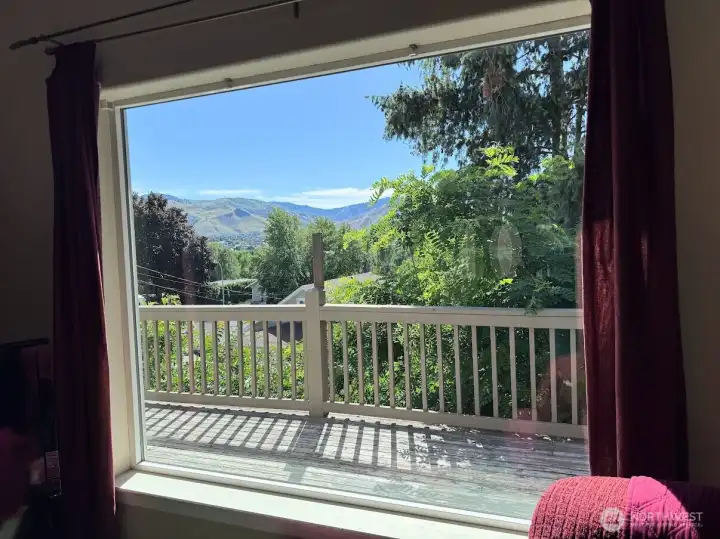 view from picture window in living room