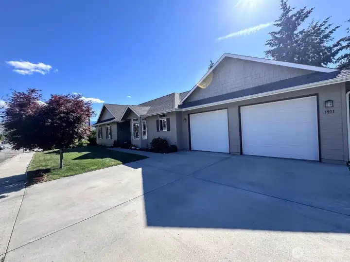 True 2 car garage!