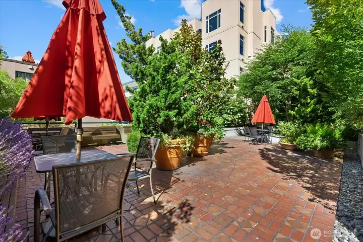 Terrace garden space is open to all owners enjoyment
