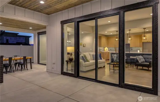 Huge Covered Patio with tons of area to relax