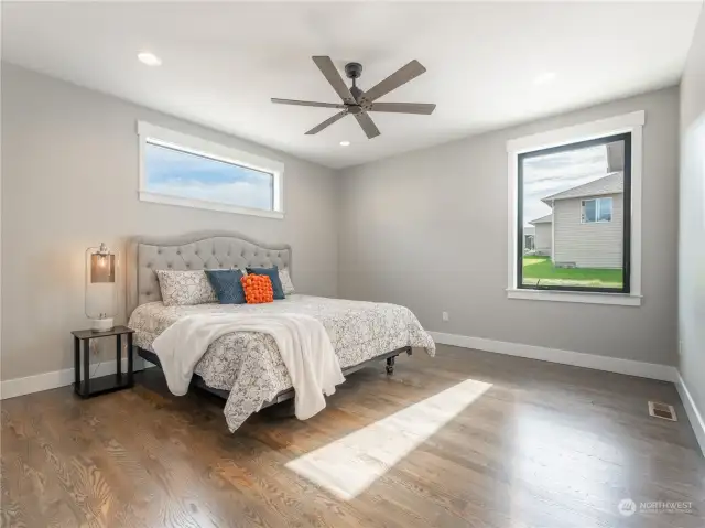 Primary suite on main floor