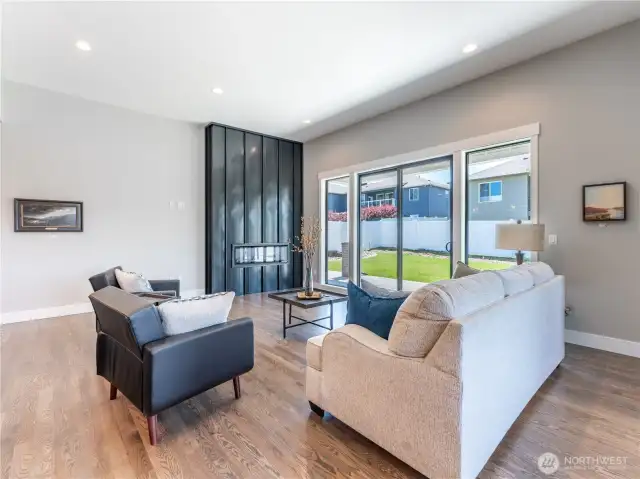 thru living, dining, kitchen and primary bedroom