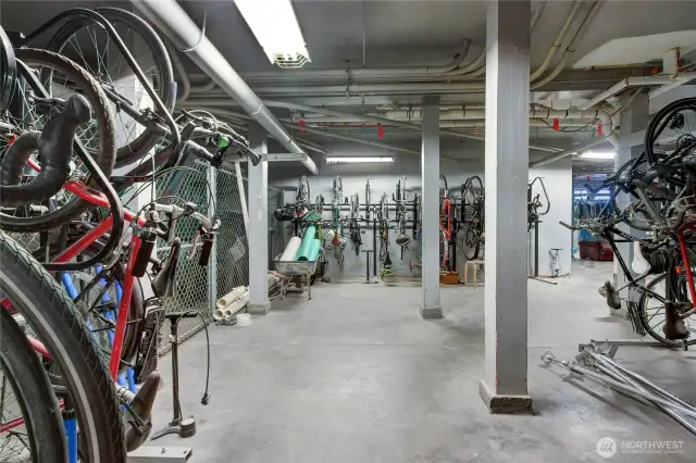 Basement bicycle storage ($10/mo)