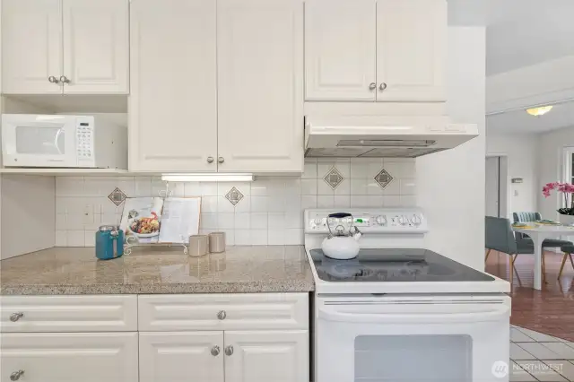 Great kitchen with tons of storage and dedicated pantry.