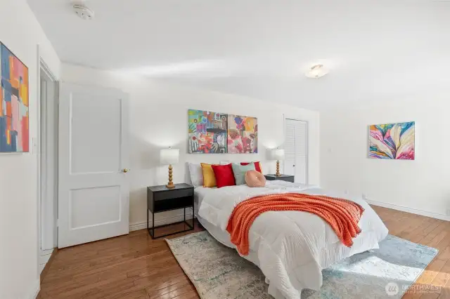 Large main-floor bedroom.