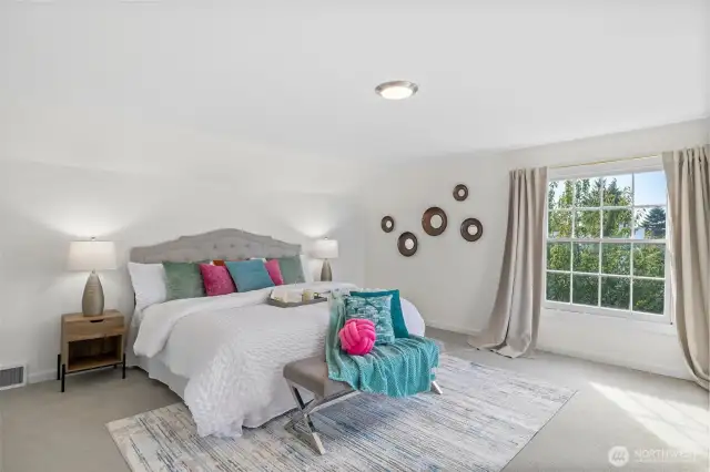 Upstairs primary bedroom.