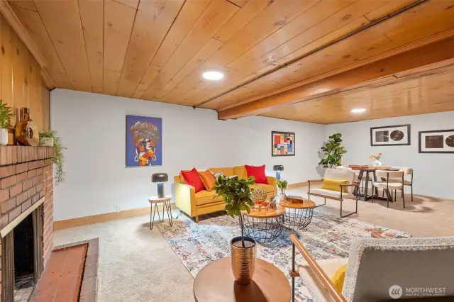 Large downstairs bonus/recreation room.