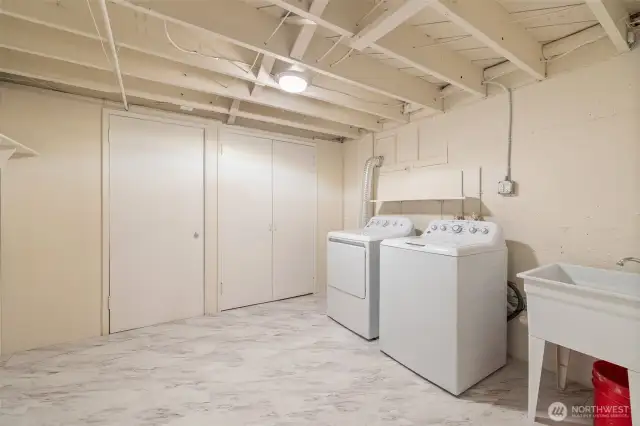 Dedicated laundry room.