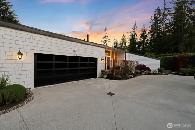 The spacious garage is just off the very convenient circular driveway!