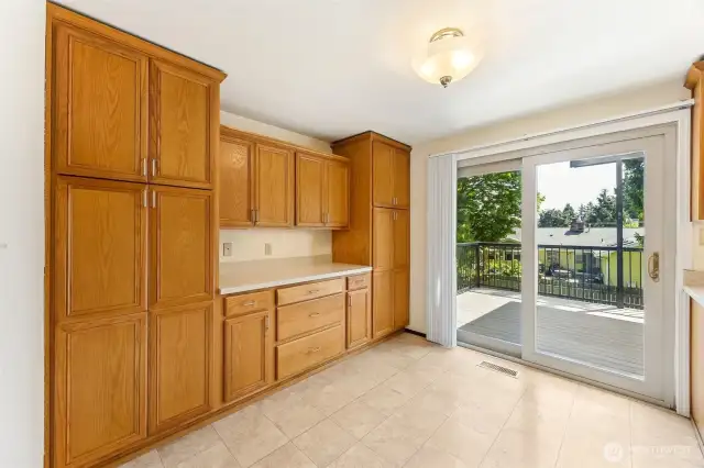 Butler pantry area.