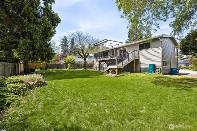 Huge fenced backyard!