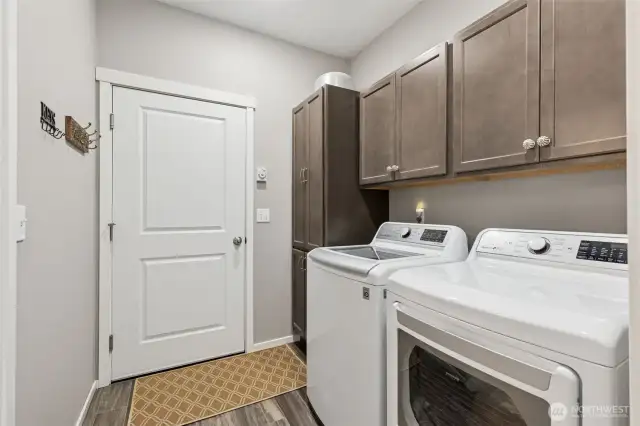 Laundry room with extra storage