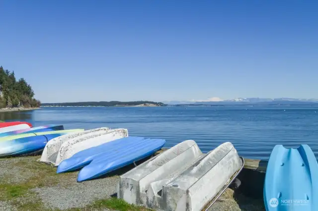 This property comes with access to three private beaches in the Camano Island Country Club neighborhood.