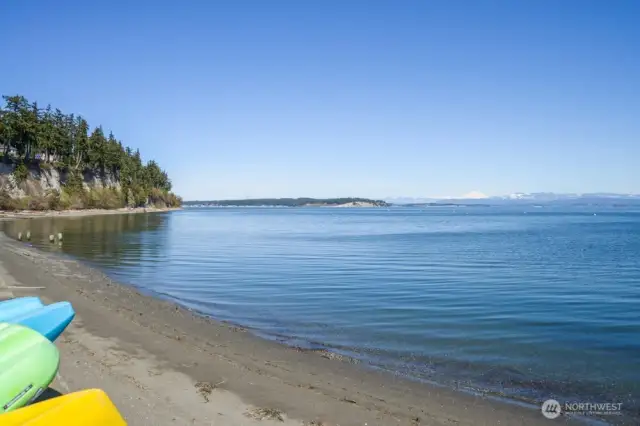 Enjoy walks on the beach from one of the three private beaches.