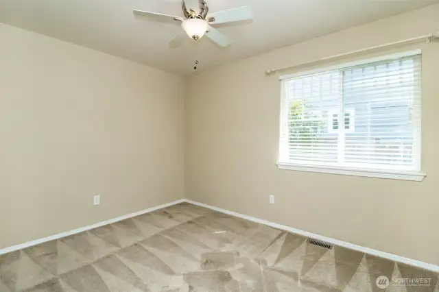 Secondary bedroom, side facing.
