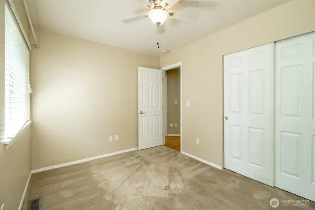 Secondary bedroom, side facing.