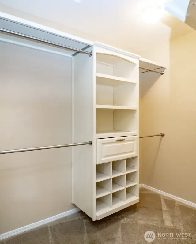 Primary closet.