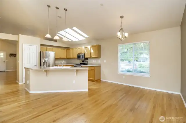 Kitchen and nook.