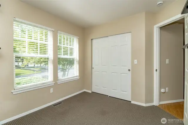 Secondary bedroom, front facing.