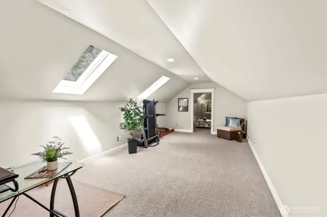 This flexible space can be used in so many different ways! Currently it's used as an office, home gym and a fifth bedroom (4 bedroom septic system).