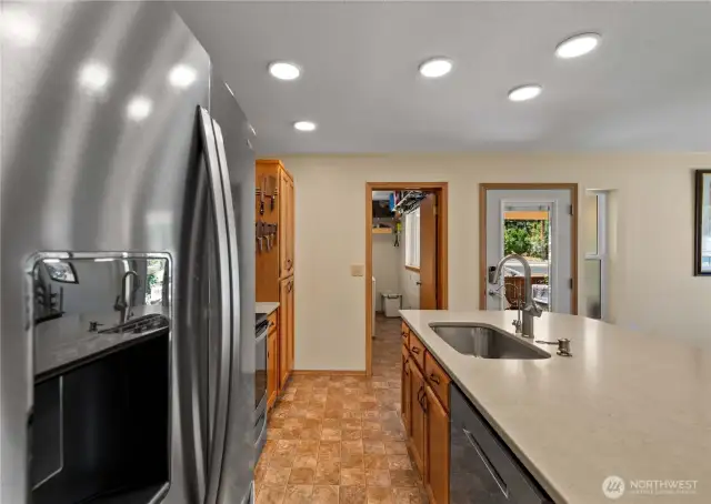 Efficient and spacious kitchen