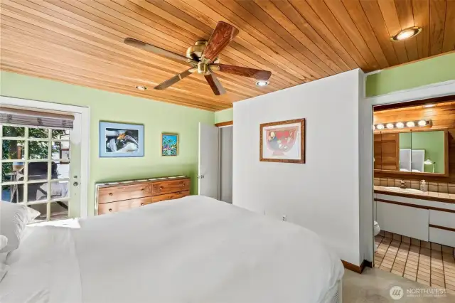 The primary suite with tons of natural light!