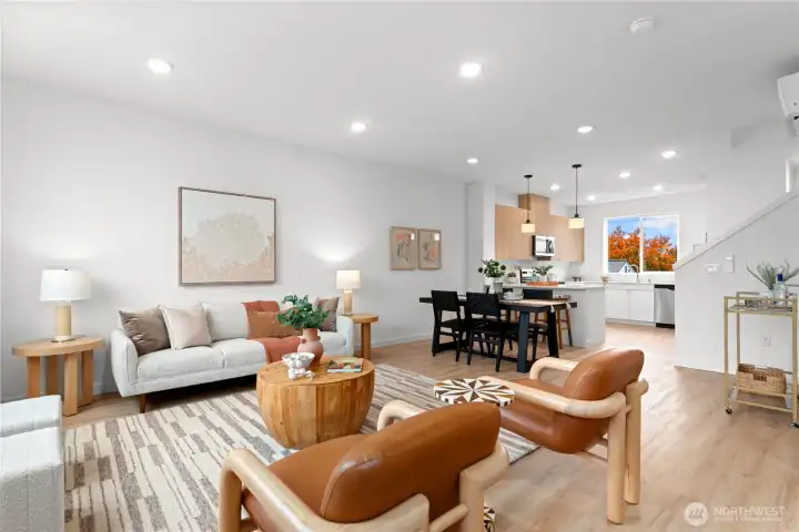 Open style layout for easy entertaining