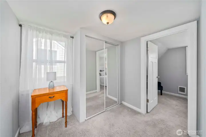 More space in the upstairs hallway