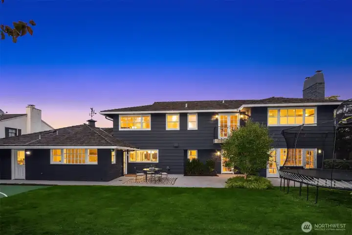 The back of the house.