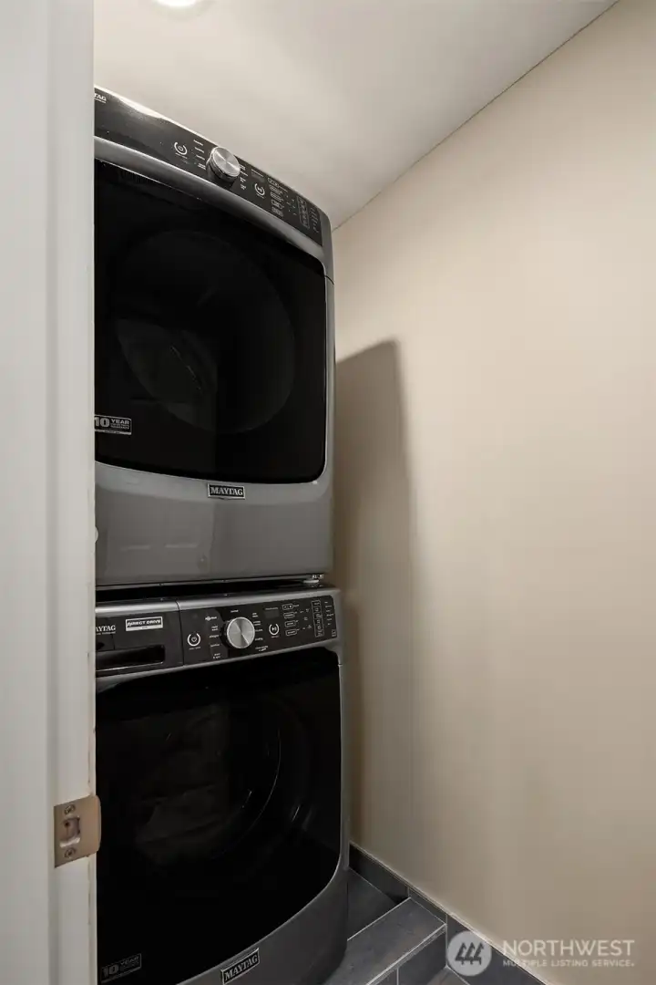 the upstairs washer and dryer.  Just a little extra convenience to have this upstairs near the primary suite with access to the hall for the other bedrooms.