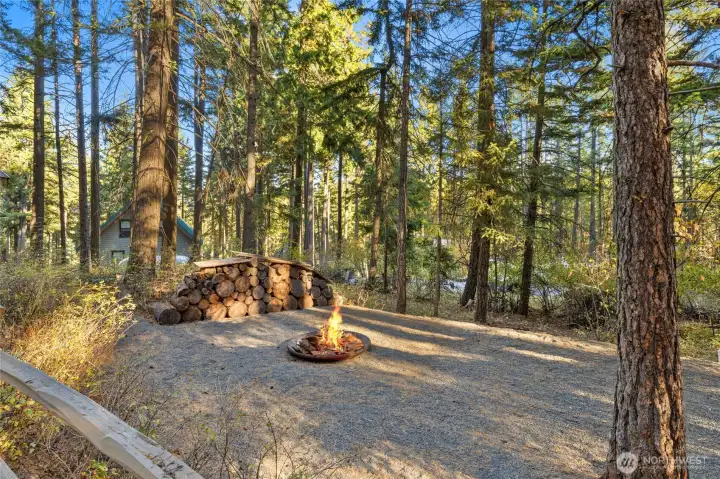 Firepit area.