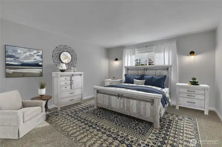 Virtually Stage Picture of Primary Bedroom