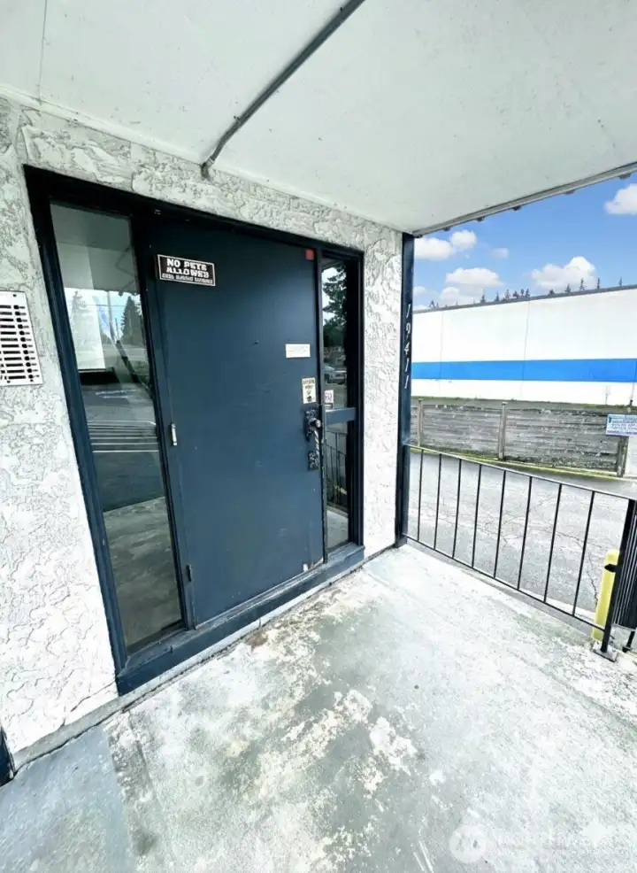 Secure lobby entrance