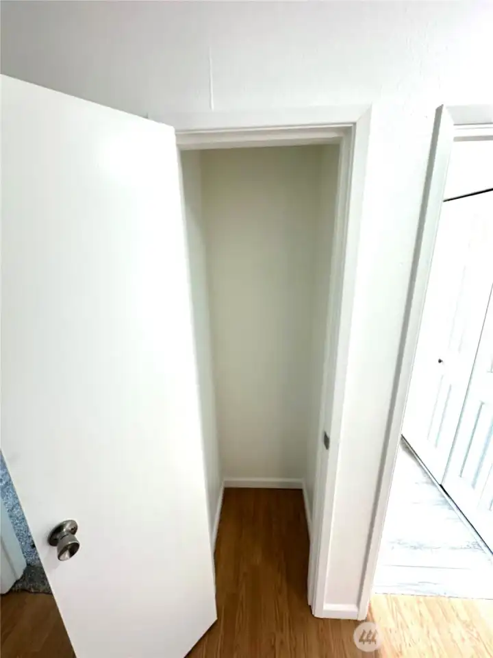 Convenient entry hallway closet