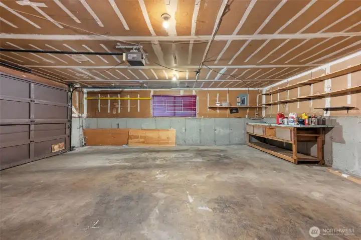 Garage view from the door to the basement.