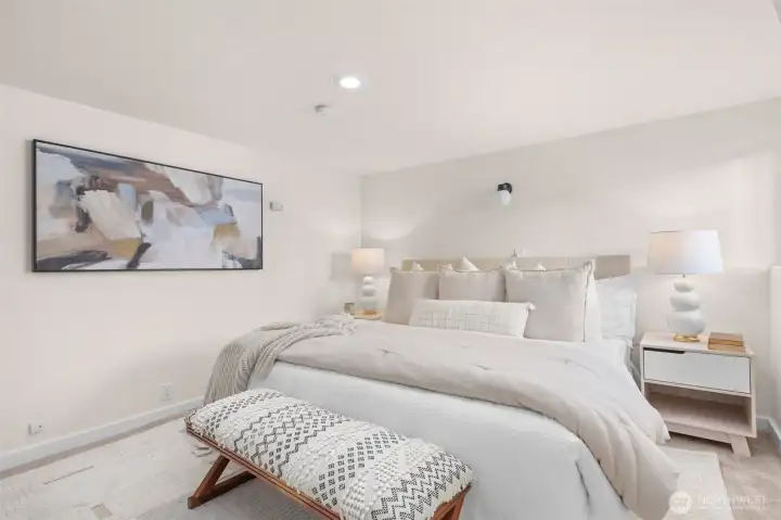 First bedroom downstairs.