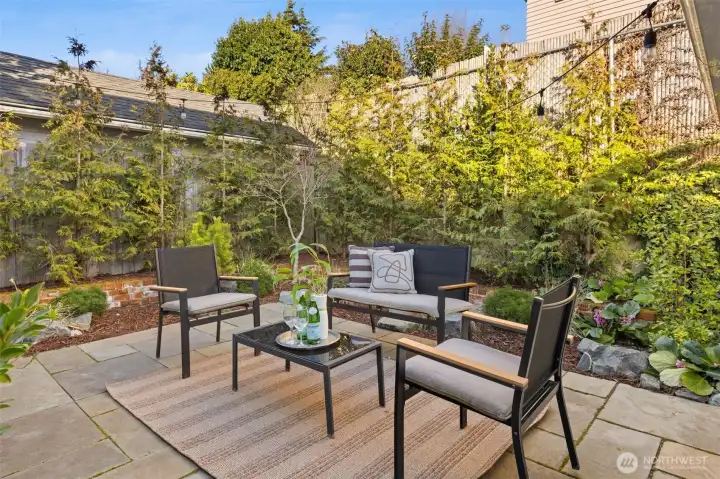 Beautiful landscaping with plants native to the area.