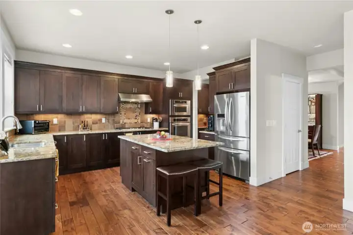 Tall ceilings and large windows bring in the light.