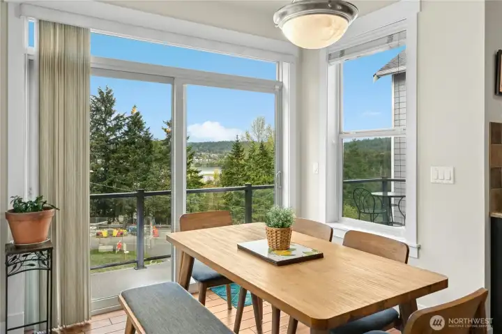 Slider leads to the large view deck