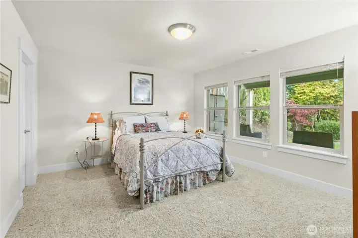 Lower-level Bedroom 4 is ensuite and has a large walk-in closet.