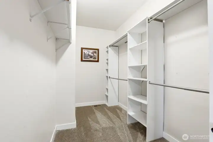 Primary walk in closet