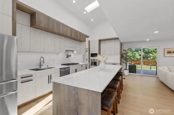 Kitchen with eating space Kitchen with eating space