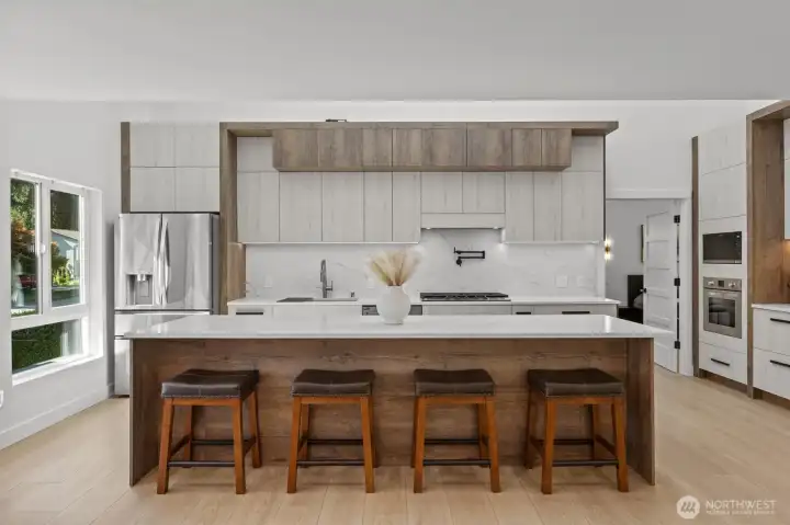 Kitchen with eating space Kitchen with eating space