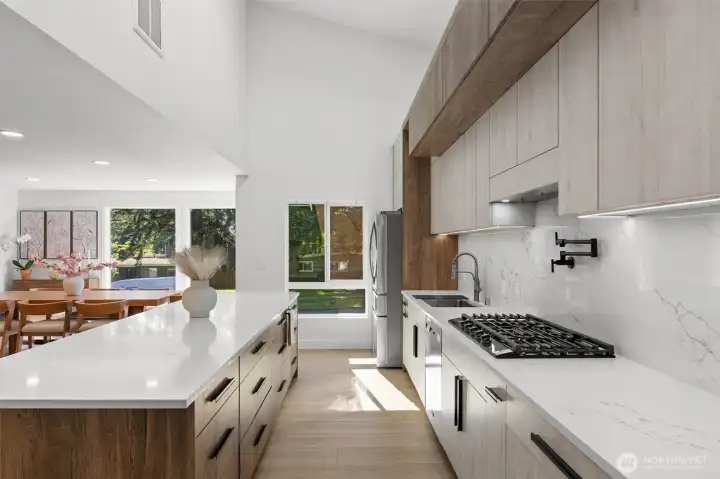 Kitchen with eating space Kitchen with eating space
