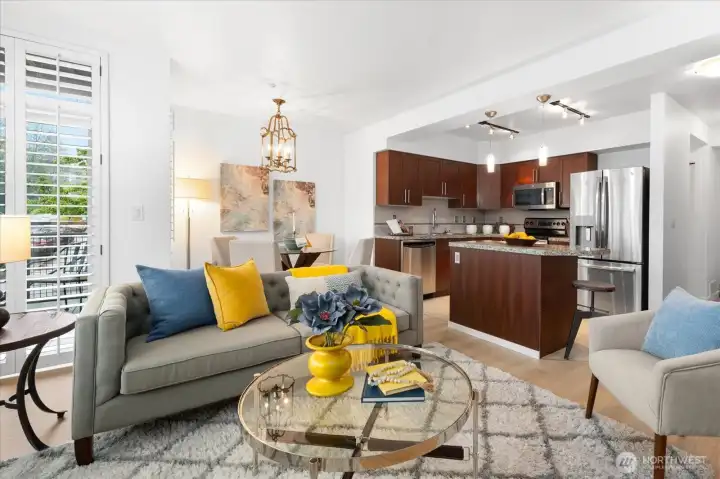 Bright and inviting living space with natural light thoughout