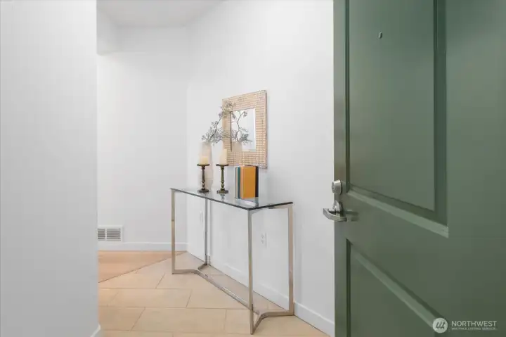 Private entry welcomes you into this refined home